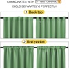 NICETOWN Blackout Curtain Panels Window Draperies – (Forest Green Color) 70×84 inch, 2 Pieces, Insulating Room Darkening Blackout Drapes for Bedroom