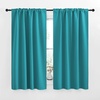 NICETOWN Blackout Curtain Panels for Living Room – (Peacock Blue Color) 34×63 Inch, 2 Panels Set, Thermal Insulated Room Darkening Blackout Drapes/Draperies with Rod Pocket & Back Tab for Window