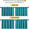 NICETOWN Blackout Curtain Panels for Living Room – (Peacock Blue Color) 34×63 Inch, 2 Panels Set, Thermal Insulated Room Darkening Blackout Drapes/Draperies with Rod Pocket & Back Tab for Window
