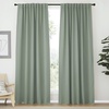 NICETOWN Blackout Curtains 84 inches Long for Living Room, Rod Pocket & Back Tab Window Curtains, Eatra Long Drape Panels for Office (Greyish Green, 70″ W x 84″ L per Panel, 2 PCs)