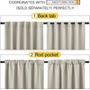 NICETOWN Blackout Curtains Window Drapes – (Natural Color) 42 inches W by 40 inches L, Set of 2, Blackout Curtain Panels for Boy’s Nursery