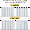 NICETOWN Bunk Bed Insulated Room Darkening Curtains – (Cloud Grey Color) W42 x L50, 2 Pieces, Modern Design Thermal Privacy Protection Window Treatment Drapes/Draperies for Bedroom