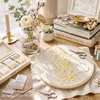 NICETOWN Embroidered Linen Curtains Ivory and White, W52 x L84(Garden Vine Embroidery – Gold)