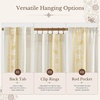 NICETOWN Embroidered Linen Curtains Ivory and White, W52 x L84(Garden Vine Embroidery – Gold)