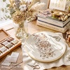 NICETOWN Embroidered Linen Curtains Ivory and White, W52 x L84(Garden Vine Embroidery – Taupe)
