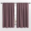 NICETOWN Window Treatment Curtains Room Darkening Drapes – (Dry Rose Color) 52 Width X 54 Drop Each Panel, 2 Panels Set, Curtains and Draperies for Kitchen