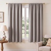 NICETOWN 100% Blackout Sage Green Curtains for Nursery, Rod Pocket Thermal Drapes Room Darkening Window Treatment for Kids Room, W52 x L54, 2 Panels(Sand)