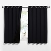 NICETOWN Black Blackout Curtains for Kids Room 62″ Wide x 63″ Long 2 Panels