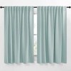 NICETOWN Blackout Curtain Panels Window Draperies – (Aqua Blue Color) 70×63 inch, 2 Pieces, Insulating Room Darkening Blackout Drapes for Bedroom
