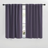 NICETOWN Blackout Curtain Panels for Living Room – (Greyish Purple Color) 42×36 inch, 2 Panels Set, Room Darkening Blackout Drapes for Window