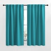NICETOWN Blackout Curtain Panels for Living Room – (Peacock Blue Color) 34×63 Inch, 2 Panels Set, Thermal Insulated Room Darkening Blackout Drapes/Draperies with Rod Pocket & Back Tab for Window