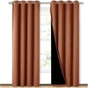 NICETOWN Burnt Orange Blackout Curtains for Nursery 52″ w x 84″ L 2 Panels