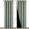 NICETOWN Greyish Green Blackout Curtains for Nursery 52″ w x 84″ L 2 Panels