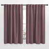 NICETOWN Window Treatment Curtains Room Darkening Drapes – (Dry Rose Color) 52 Width X 54 Drop Each Panel, 2 Panels Set, Curtains and Draperies for Kitchen
