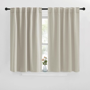 NICETOWN Blackout Curtains Window Drapes – (Natural Color) 42 inches W by 40 inches L, Set of 2, Blackout Curtain Panels for Boy’s Nursery