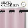 NICETOWN Baby Pink Blackout Curtains for Nursery 42″ w x 63″ L 2 Panels