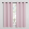 NICETOWN Baby Pink Blackout Curtains for Nursery 42″ w x 63″ L 2 Panels