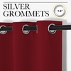 NICETOWN Burgundy Red Blackout Curtains for Living Room 42″ x 63″ 2 Panels