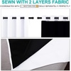 NICETOWN White Blackout Curtains for Nursery 52″ Wide x 72″ Long 2 Panels