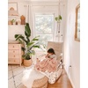 NICETOWN White Blackout Curtains for Nursery 52″ Wide x 72″ Long 2 Panels