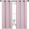 NICETOWN Baby Pink Blackout Curtains for Nursery 42″ w x 63″ L 2 Panels