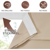 NICETOWN Natural 100% Blackout French Door Roman Shade W30 x L72 in(Biscotti Beige)