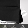NICETOWN Natural 100% Blackout French Door Roman Shade W30 x L72 in(Linen Black)