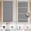 NICETOWN Natural 100% Blackout French Door Roman Shade W30 x L72 in(Linen Grey)