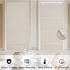 NICETOWN Natural 100% Blackout French Door Roman Shade W30 x L72 in(Natural)