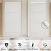 NICETOWN Natural 100% Blackout French Door Roman Shade W30 x L72 in(Off White)
