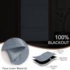 NICETOWN Natural 100% Blackout French Door Roman Shade W30 x L72 in(Stone Blue)