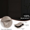 NICETOWN Natural 100% Blackout French Door Roman Shade W30 x L72 in(Taupe)