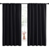 NICETOWN Black Blackout Curtains for Bedroom 52″ Wide x 63″ Long 2 Panels