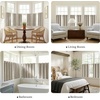 NICETOWN Grey 100% Blackout Bedroom Curtains 72 inches Long x W52(Beige)