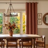 NICETOWN Grey 100% Blackout Bedroom Curtains 72 inches Long x W52(Burnt Orange)