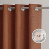 NICETOWN Grey 100% Blackout Bedroom Curtains 72 inches Long x W52(Burnt Orange)
