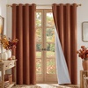 NICETOWN Grey 100% Blackout Bedroom Curtains 72 inches Long x W52(Caramel)