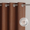 NICETOWN Grey 100% Blackout Bedroom Curtains 72 inches Long x W52(Caramel)