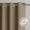 NICETOWN Grey 100% Blackout Bedroom Curtains 72 inches Long x W52(Hazelnut Brown)