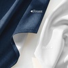 NICETOWN Grey 100% Blackout Bedroom Curtains 72 inches Long x W52(Navy Blue)