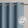 NICETOWN Grey 100% Blackout Bedroom Curtains 72 inches Long x W52(Stone Blue)