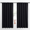 NICETOWN Black Blackout Curtains for Bedroom 52″ Wide x 63″ Long 2 Panels