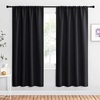 NICETOWN Black Blackout Curtains for Living Room 42″ w x 72″ L 2 Panels